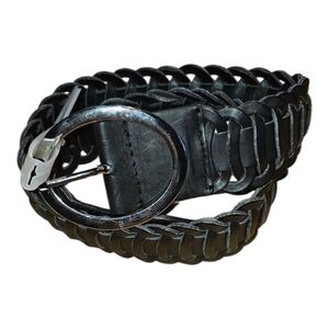 Elegant Black Braided Belt